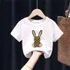 2130# Camiseta de Manga Corta 100% Algodón para Niños y Niñas Ropa Infantil Nuevo Top de Verano Camiseta Básica Infantil