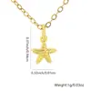 Collar Colgante de Estrella de Mar con Sentido de Diseño de Personalidad Transfronterizo Europeo y Americano para Mujer Celebridad de Internet Cadena para Clavícula Fría de Moda Disparo Callejero Concha