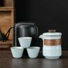 Conjunto de Chá de Viagem Suit Armazenamento Portátil Copo Expresso Chaleira para Atividade ao Ar Livre Carro Acampamento Presente para Empresa