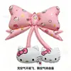 Globos de burbuja con forma de lazo de Hello Kitty de moda, globos flotantes, decoraciones de cumpleaños, globos para mercados nocturnos y vendedores ambulantes