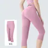 Calças Esportivas de Corrida ao Ar Livre Personalizadas para Mulheres, Leggings de Compressão de Secagem Rápida com Bolsos para Fitness Yoga, Calças Capri