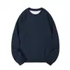 Sudadera de cuello redondo para hombre y mujer, nuevo modelo otoño e invierno 2026, camiseta base de color liso de 280 g, camiseta de manga larga de algodón multicolor para hombre