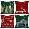 Novo Conjunto de Capas de Almofada de Natal Amazon Festa Feriado Almofada Capa de Almofada de Sofá Fronha