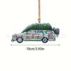 Adornos acrílicos transfronterizos adornos para coche adornos para árbol de Navidad