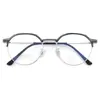 Armação de Óculos de Metal Fashionável para Sobrancelha Cy58012 Novo Estilo Miopia Antiderrapante Estilo Coreano Óculos Anti-Queda Armação de Óculos para Celebridade da Internet