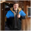 Chaqueta acolchada de algodón con forro marrón y sudadera con capucha con impresión digital 3D con patrón multicolor transfronterizo entre Europa y Estados Unidos 2024