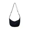 Bolsa de Tela de Nylon para Mujer Gran Capacidad 2023 Nuevo Verano Correa Ancha al Hombro y Cruzada Bolso Tipo Dumpling para Mujer con Sentido de Alta Gama