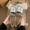 Sapatos Mary Jane Femininos com Salto Escondido de 5cm, Novo Estilo Verão 2026, Sapatos de Boca Rasa Estilo Ballet Francês para Pessoas Baixas