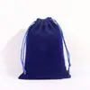 Bolsa Personalizada de Veludo com Cordão, Pequena Bolsa de Tecido para Joias, Bolsa de Armazenamento Preta, Bolsa Personalizada de Veludo com Cordão