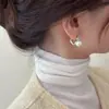 Aretes de Perla con Circonita Estilo Francés para Mujer, Aretes Sencillos Versátiles Elegantes de Moda de Nicho, Aretes Personalizados de Estilo Minimalista de Lujo Ligero