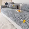 Cojín de Sofá Estilo Jacquard de Terciopelo Color Crema Cojín de Asiento Grueso y Cálido Otoño e Invierno Tela de Cubierta de Sofá Antideslizante Nuevo Venta al por Mayor 2026