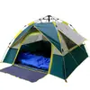 Barraca de camping autoportante automática para acampamento ao ar livre, para duas 3-4 pessoas, uma porta, três janelas, barraca de pesca