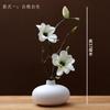 Set de Arte de Flores de Magnolia Europeas Adornos Modernos para el Hogar Sala de Estar Mueble de TV Mesa de Comedor Decoración Flores Flores Artificiales Flor de Seda Velas