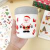 Adesivos de Natal Desenho Animado Infantil Folha Única Scrapbooking Decoração de Festa