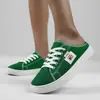 Zapatos de Lona Nuevos para Estudiantes Femeninas Primavera y Otoño 2025, Zapatos Casuales de Fácil Poner, Versátiles, Transpirables, Blancos, Modernos