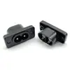 Enchufe de Corriente AC, Todo Cobre, con Luz, Fusible, Toma para Tarjeta Pin, Tres en Uno, Dos en Uno, con Interruptor