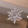 Decoraciones para árbol de Navidad copo de nieve acrílico copo de nieve para fotografía accesorios copo de nieve boda centro comercial diseño de tienda colgante de copo de nieve
