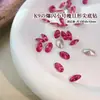 Rhinestones de Uñas de Alta Calidad, Forma Ovalada Delgada, Rhinestones Irregulares Súper Brillantes con Forma de Huevo de Paloma Pequeño y Base Puntiaguda, Decoraciones de Uñas de Cristal K9 Ovaladas