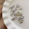Explosiones Diamante de cristal para uñas de 5 mm Decoraciones para uñas de mariposa Nuevo taladro de fondo puntiagudo rojo neto Diamantes de imitación de color mágico transparente