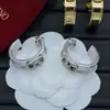 Brincos Huajia V-Letter Agulha de Prata 2024 Outono e Inverno Novo Estilo Brincos com Letra Cravejada de Diamante Material Latão Banhado a Ouro Brincos para Mulheres