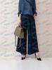 Conjunto de Duas Peças Estilo Japonês e Coreano com Mangas Amarradas, Blusa de Manga Média com Bolsos Plissados, Calça de Perna Larga 1532 #