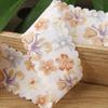 Dentes de flor de ameixa de dupla face impressos Ribbon Bow DIY Acessórios para o cabelo Roupas Chapéu de palha Presente Decoração de flores Cinto de renda
