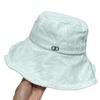 Sombrero de pescador plisado de metal estándar de moda coreana para niños, sombrero de lavabo pequeño informal de primavera y verano, sombrero de sol con protección solar para viajes