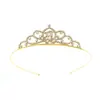 Niños y Niñas Princesa Corona Simple Linda Diadema Bebé Festival Actuación Accesorios para el Cabello Corona de Cumpleaños Corona para Pastel