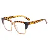 Nuevas gafas TR90 anti-luz azul para mujer, color caja, lente plana, tendencia transfronteriza, combinación de colores, gafas para miopía