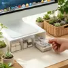 Soporte para Monitor Bnbs con Caja de Almacenamiento con Cajón para Organización de Escritorio