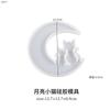 Resina epoxi Molde epoxi cristalino diy luna Ángel ciervo unicornio tamaño gato anuncio molde de silicona