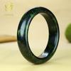 Pulseira de pedra rei da medicina de jade Xizang natural, pulseira de jade verde-escuro, jade verde-oliva, jade meteorito, pulseira de jade, pulseira de jade, fornecimento ao vivo