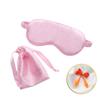 Set de dos piezas de bolsa de almacenamiento para antifaz de seda transfronterizo, para dormir, portátil, para sombrear los ojos, se puede añadir logotipo