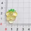 Adornos de frutas de simulación de alta calidad, goteo de aceite, cereza tridimensional, fresa, uva, durazno, sandía, limón, accesorios DIY para pulsera