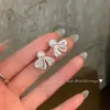 Pendientes de Plata de Ley S925 con Aguja Estilo Princesa Súper Hada, Moño de Encaje y Diseño de Perla para Mujer, Ofreciendo una Sensación de Lujo Ligero y de Alta Gama, Extremadamente Hermosos