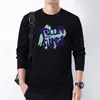 Camiseta de Manga Larga para Hombre de Marca de Moda Otoño Holgada Casual Versátil Top de Moda para Hombre LOGOTIPO Personalizable Uniforme de Equipo Uniforme de Clase