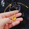 Colar Antigo Popular Peixe Deslumbrante Pingente, Rico Pingente de Carpa, Colar de Peixinho Dourado Pequeno Fashion e Versátil para o Dia das Mulheres