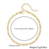 Conjunto de Pulseras Populares Transfronterizas Europeas y Americanas de Acero Inoxidable, Cadena Electroplateada Simple y Elegante, Joyería Ajustable, Suministro de Comercio Exterior
