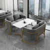 Asientos de cabina para puesto de postres, mobiliario comercial para restaurante, bar de libros, asientos dobles para reuniones y recepción, área de descanso, y juegos de mesa y sillas para tetería