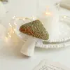 Nuevo Colgante de Navidad de Espuma Color Champán Tela Envuelta con Polvo Brillante Decoración de Árbol de Navidad Colgante de Perla Diseño de Escena con Forma Especial