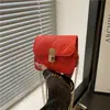Bolso Cuadrado Pequeño Exquisito Acolchado de Moda para Mujer 2025 Nuevo Diseño de Nicho Bolso Cruzado con Cadena Bolso de Hombro para Commuter