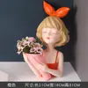 Ornamento de Menina Borboleta Flor Seca Arranjo de Flores Decorações para Gabinete de TV Moderno de Casa Gabinete de Vinho