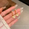 Pendientes de plata s925 con forma de ojo de gato y aguja, con temperamento femenino, geométricos, con un toque de amor, pendientes coreanos al por mayor.