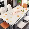 Jogo americano lavável à prova de óleo à prova d'água anti-queimadura isolante térmico protetor de mesa de vidro macio pvc tapete retangular para mesa de centro