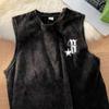 Ozone Cross-Border Crianças Algodão Puro Verão Retrô Americano Sem Mangas Camiseta Meninos Lavada Solta Casual Colete Top