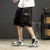 Macacão Shorts Masculino Japonês Moda Verão Calças Soltas Calças Casuais Calças Masculinas Plus Size Bolso Grande Calças Funcionais