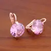 Venta caliente transfronteriza aretes de zirconita redondos de 12 mm aretes de moda europea y americana de alto sentido para el verano pendientes 2024