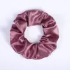 Elásticos de Cabelo Europeus e Americanos Transfronteiriços em 80 Cores, Laços de Cabelo de Cetim Brilhante, Laços de Cabelo Simples de Cetim Liso, Laços de Cabelo para Rabo de Cavalo Alto para Mulheres