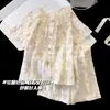 Pijama Infantil Doce, Estilo Fino de Verão, Novo 2026 Manga Curta Estilo Desenho Animado Princesa para Meninas, Roupa de Casa Fofa para Meninas