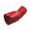 Tubo de Escape Modificado para Coche Nuevo Cola de Escape de Acero Inoxidable Engrosado Rosa con Forma de Corazón 63 mm
